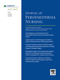 Image of Journal of PeriAnesthesia Nursing